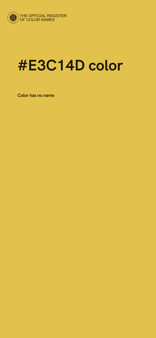#E3C14D color image