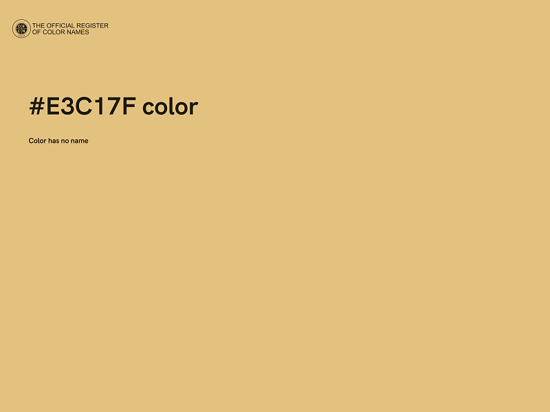 #E3C17F color image