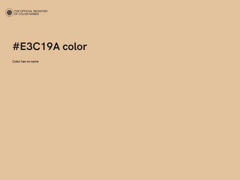 #E3C19A color image