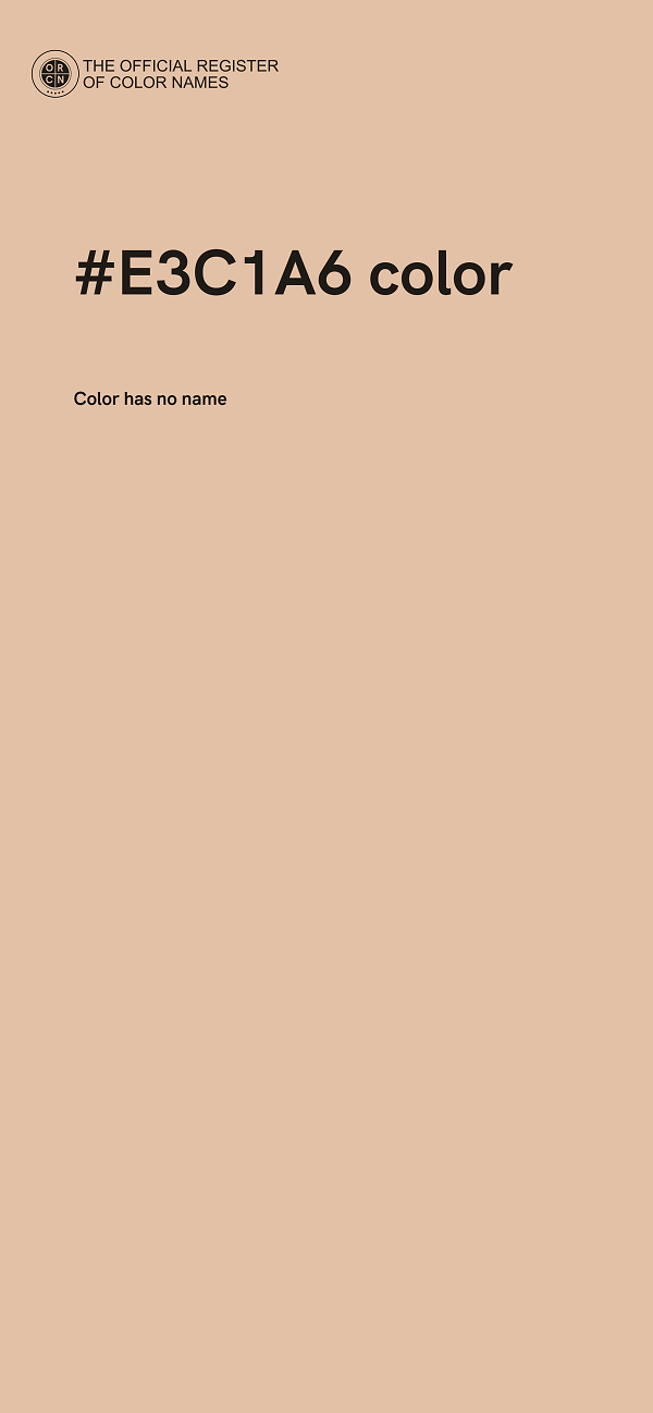 #E3C1A6 color image