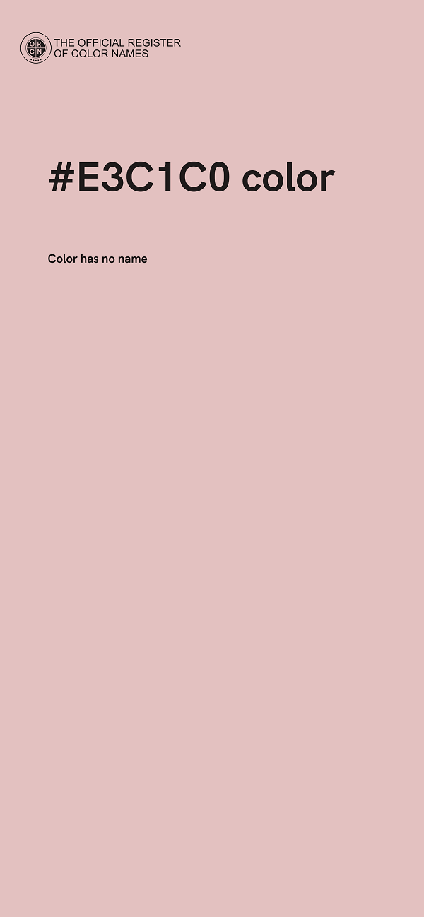 #E3C1C0 color image