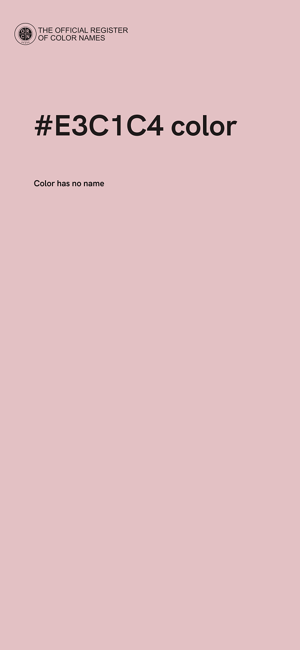 #E3C1C4 color image
