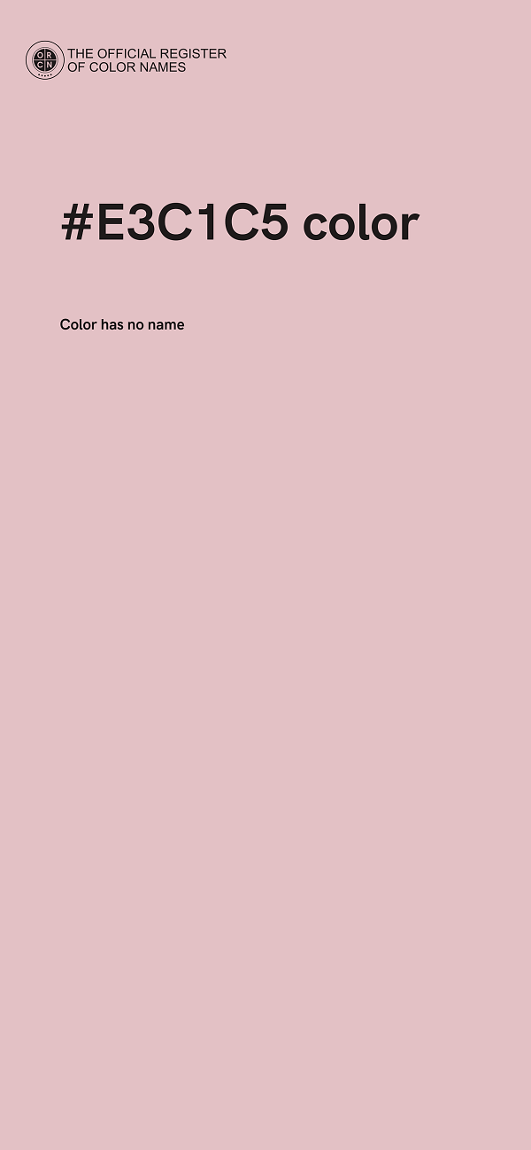 #E3C1C5 color image