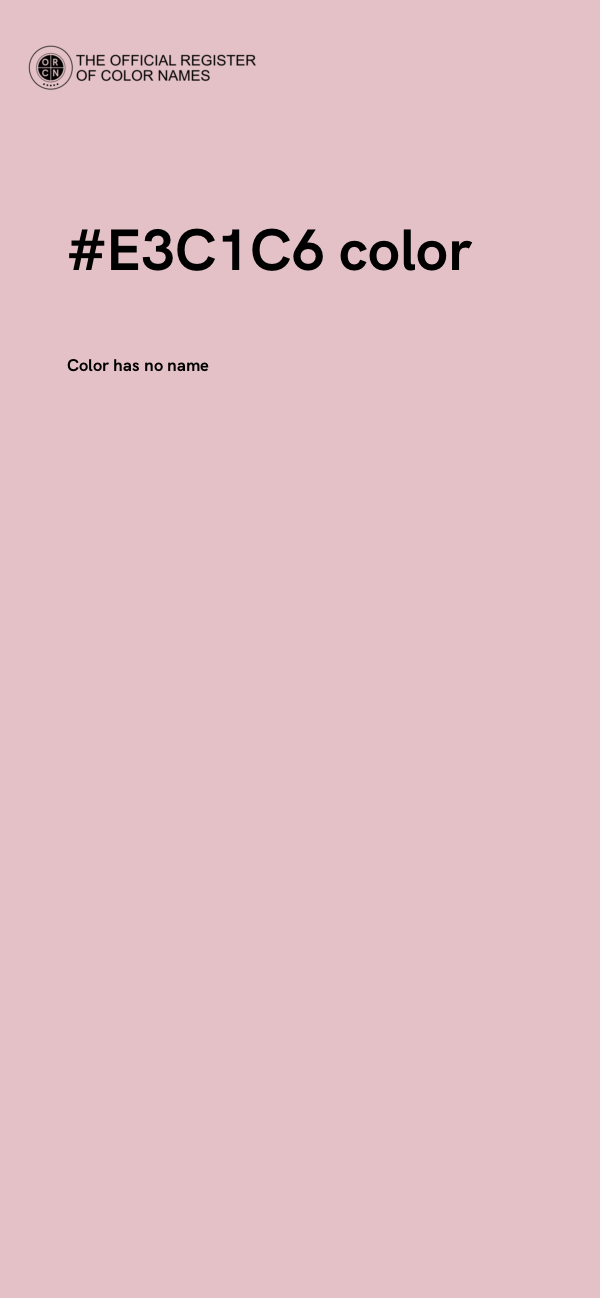 #E3C1C6 color image