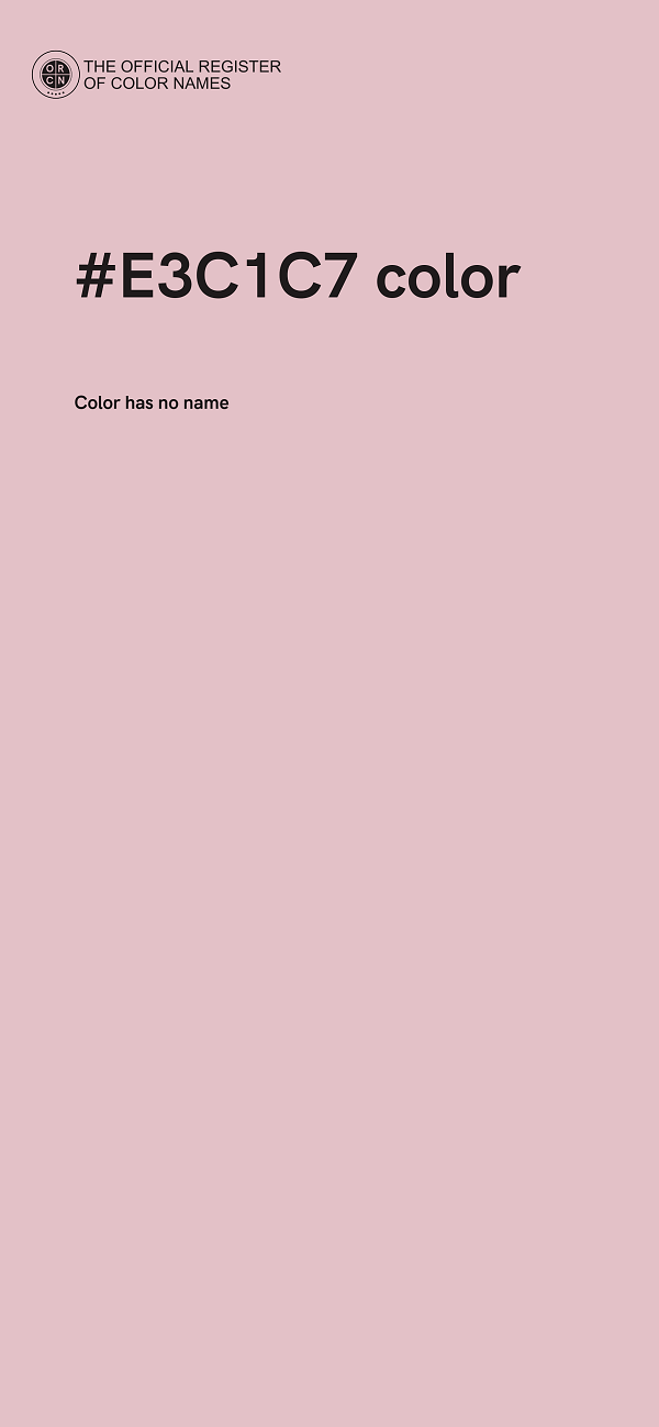 #E3C1C7 color image