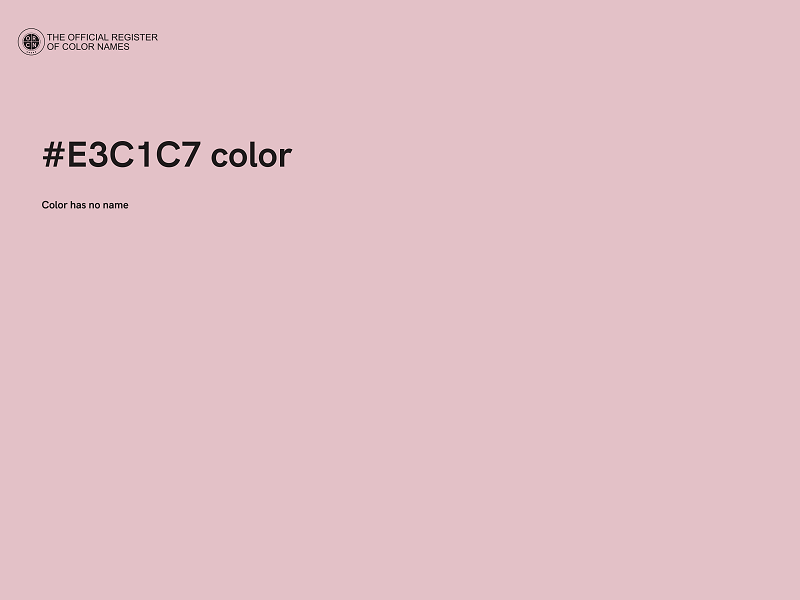 #E3C1C7 color image