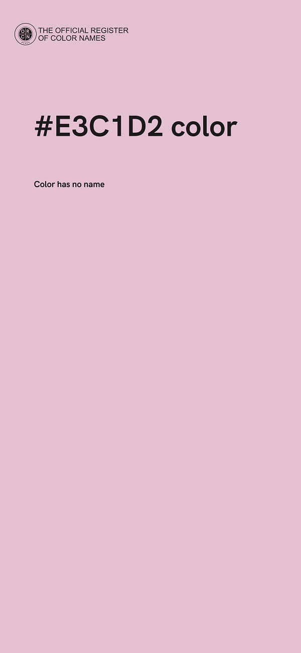#E3C1D2 color image