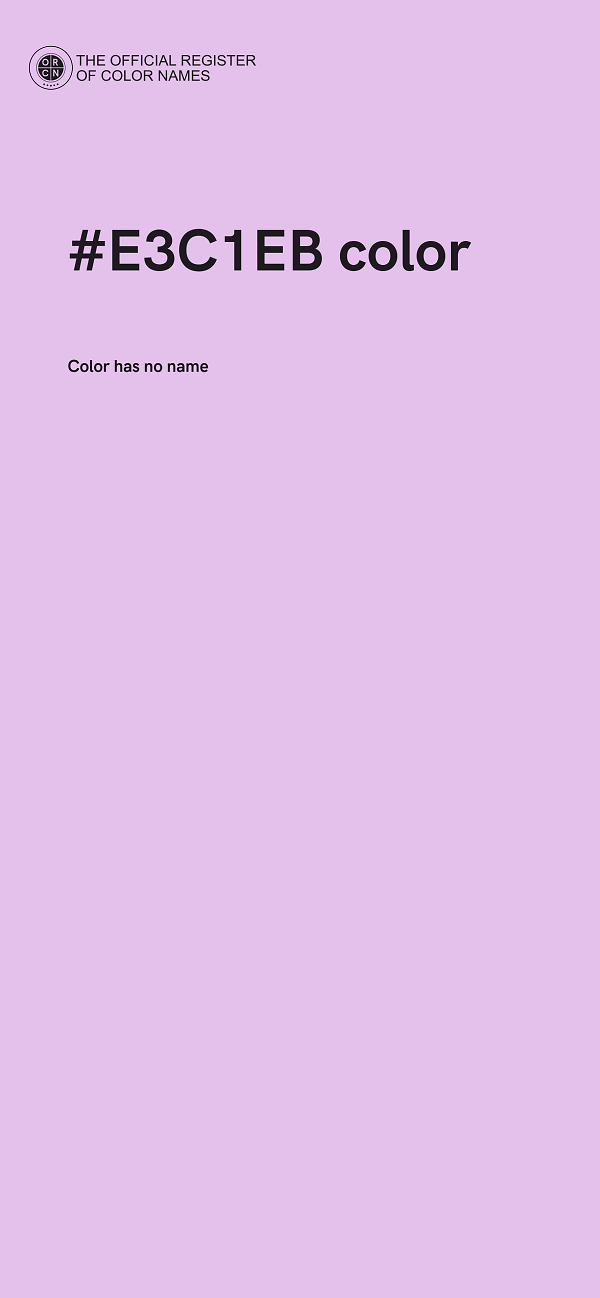 #E3C1EB color image