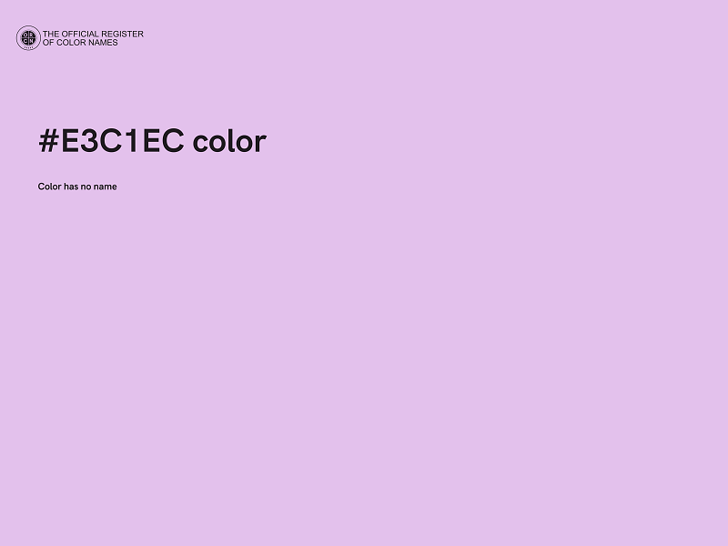 #E3C1EC color image