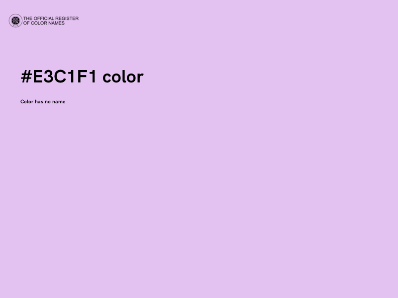 #E3C1F1 color image