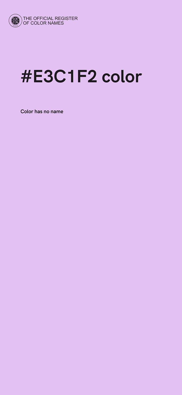#E3C1F2 color image