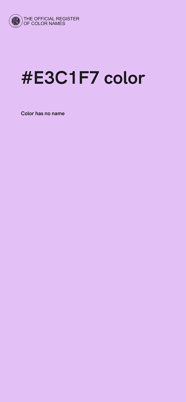 #E3C1F7 color image