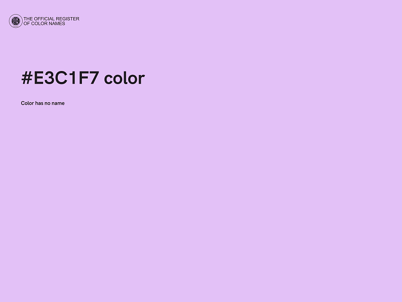 #E3C1F7 color image
