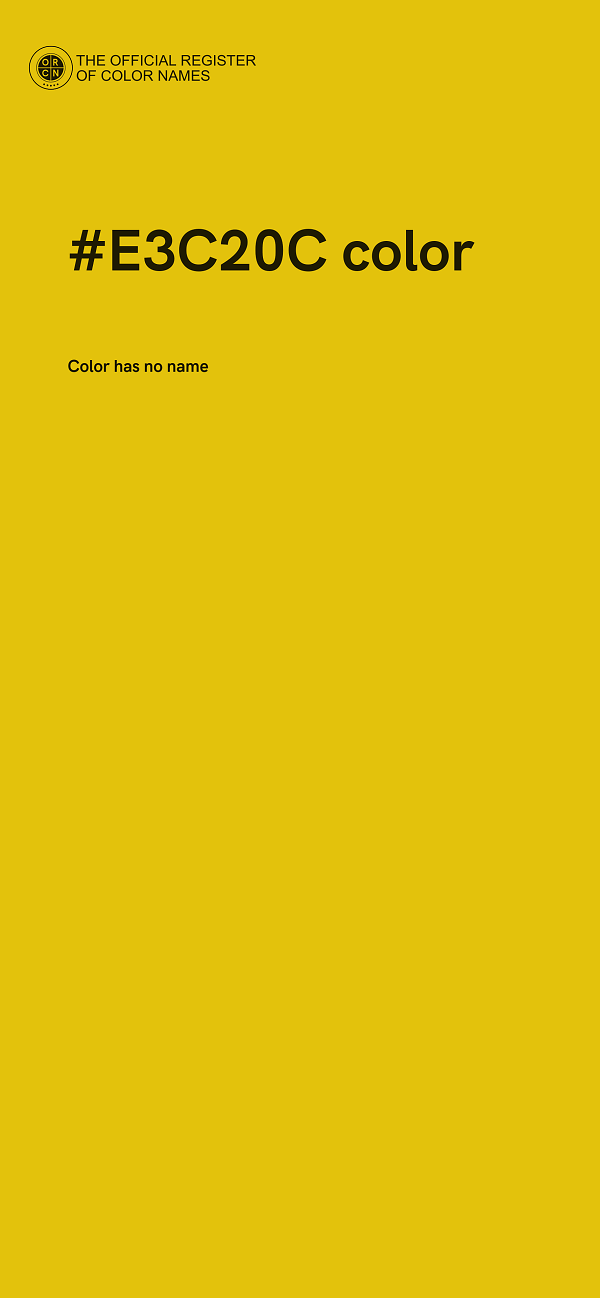 #E3C20C color image