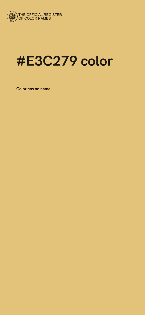 #E3C279 color image