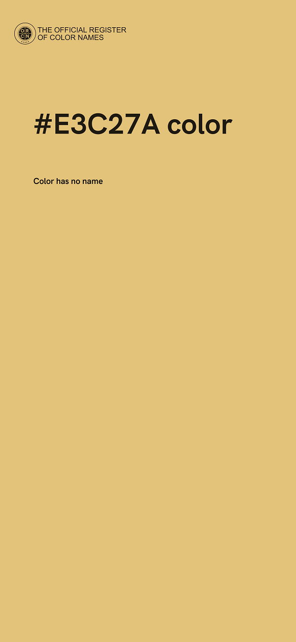 #E3C27A color image