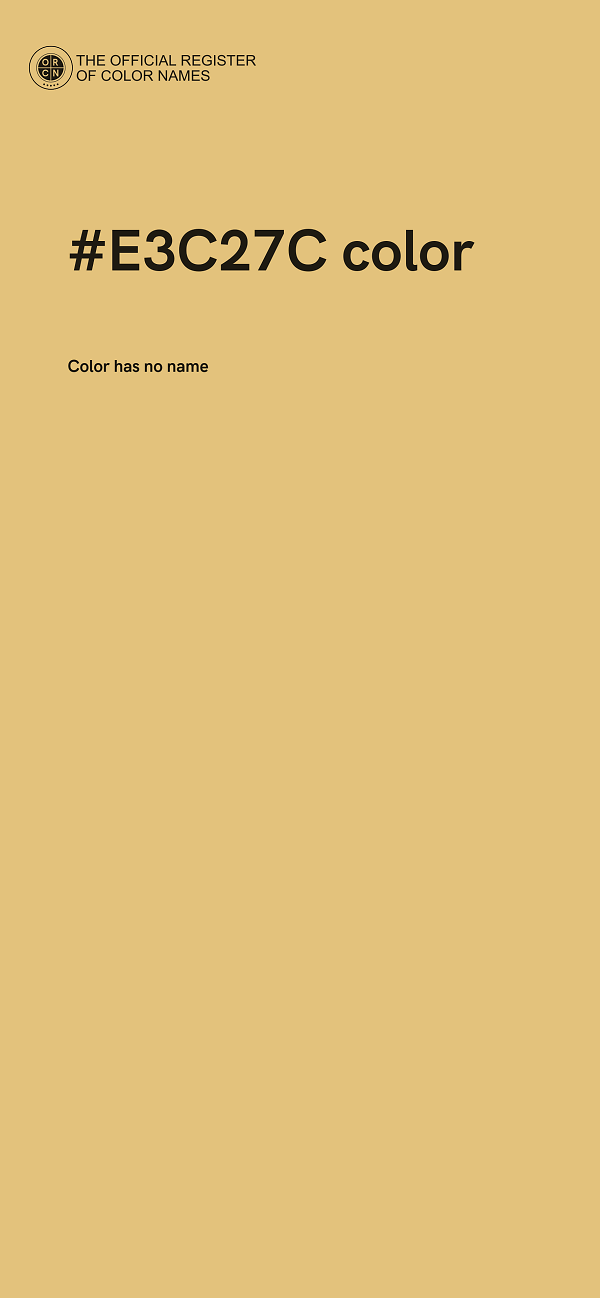 #E3C27C color image