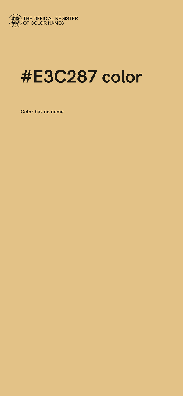 #E3C287 color image