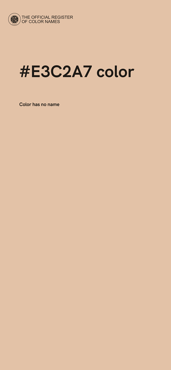 #E3C2A7 color image