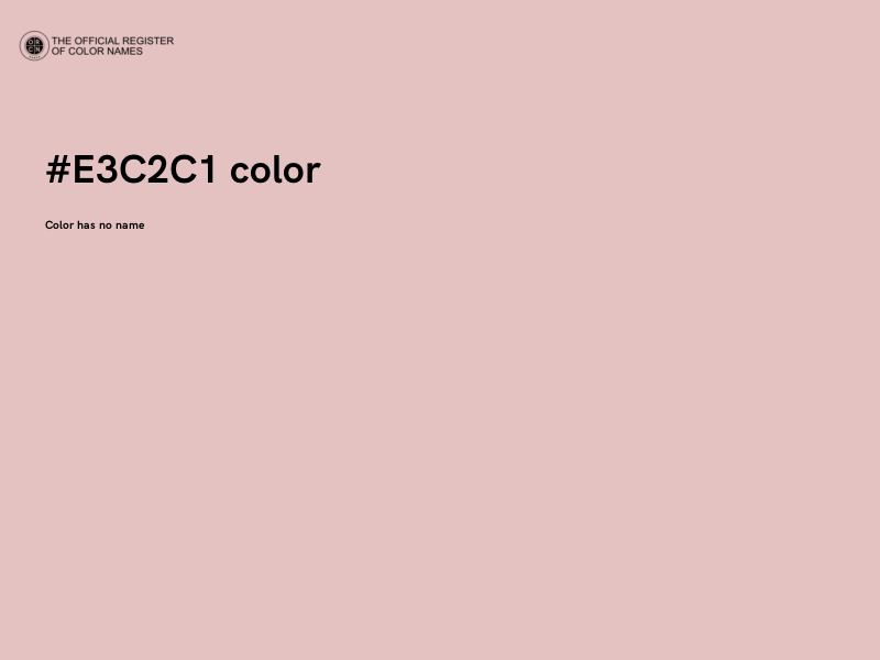 #E3C2C1 color image