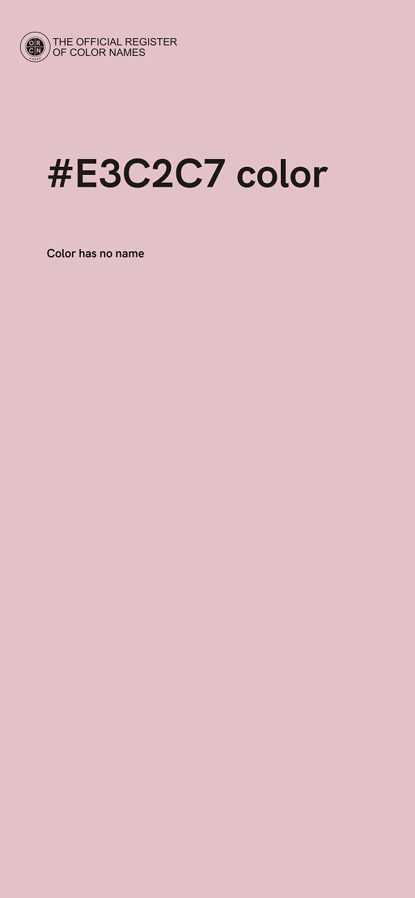 #E3C2C7 color image