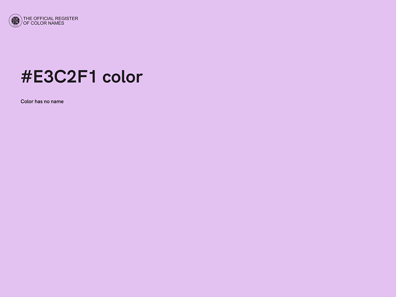 #E3C2F1 color image