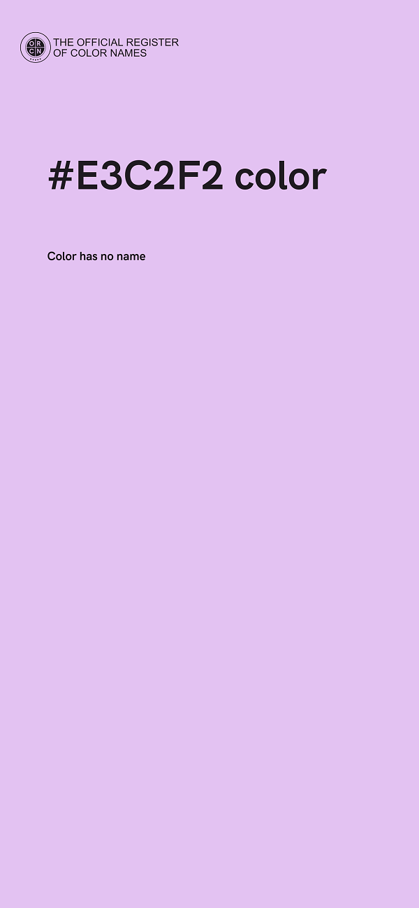 #E3C2F2 color image