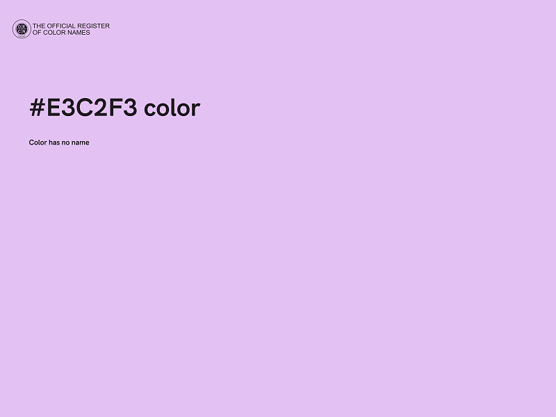 #E3C2F3 color image