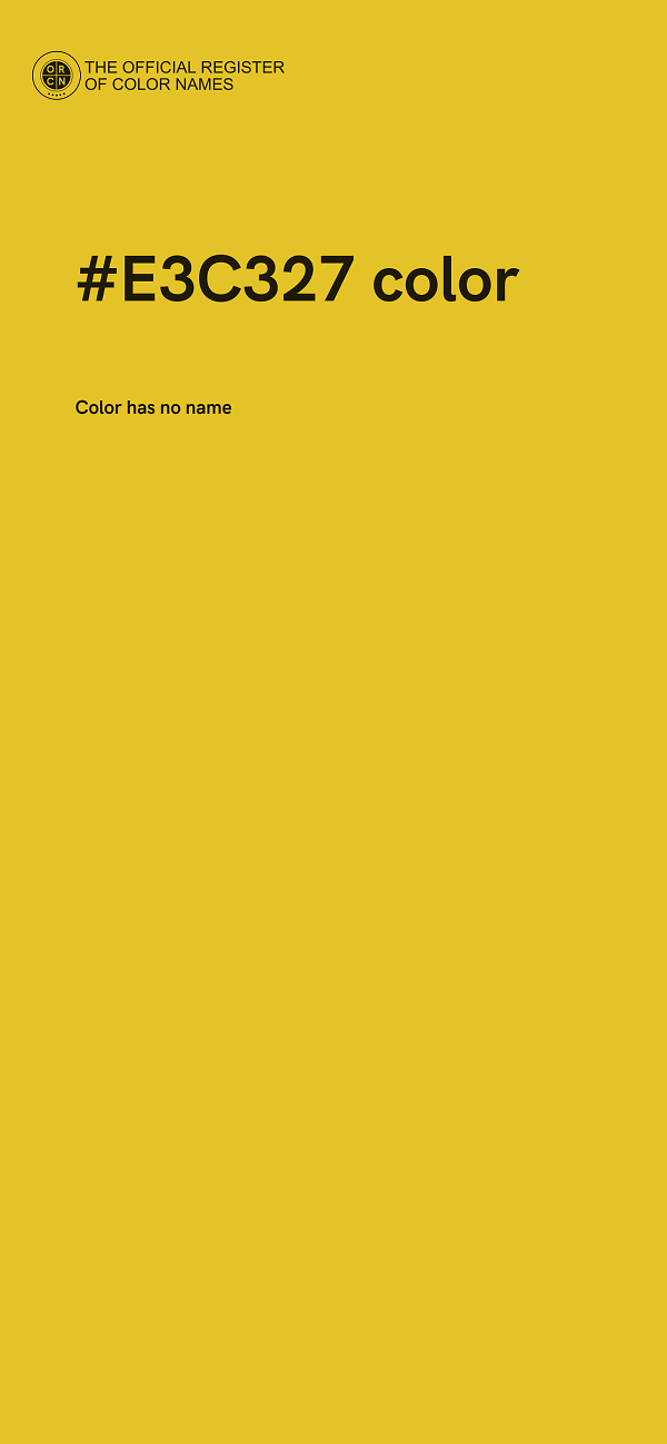 #E3C327 color image
