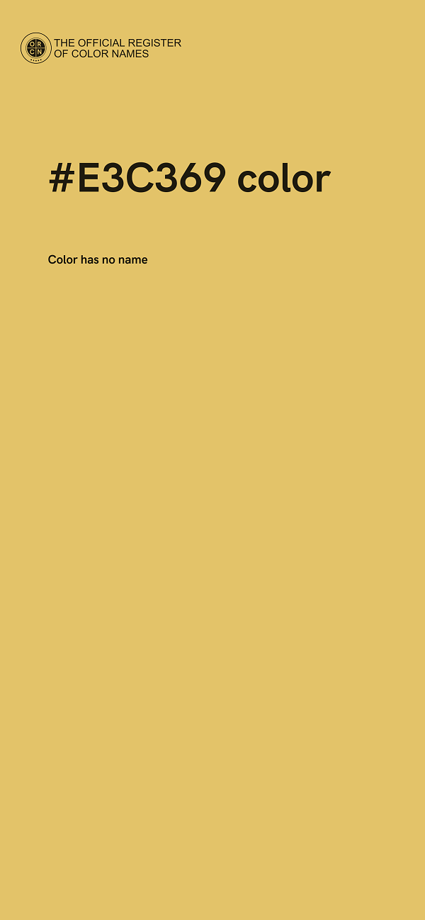 #E3C369 color image