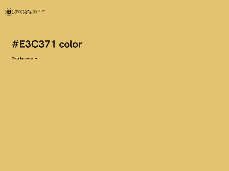 #E3C371 color image