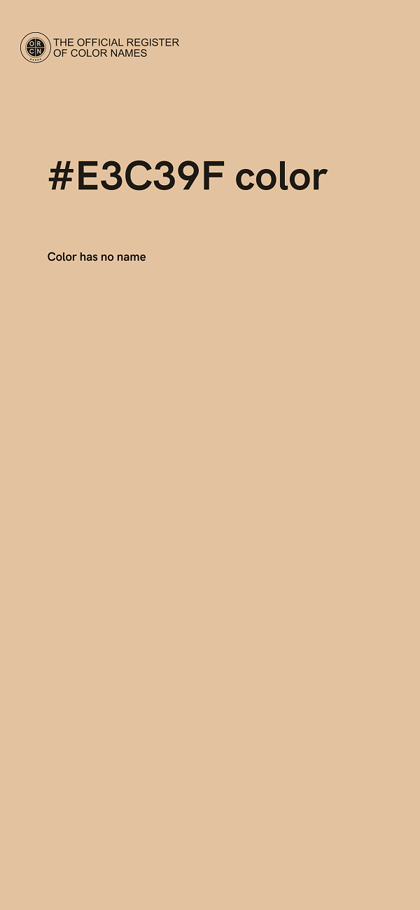 #E3C39F color image