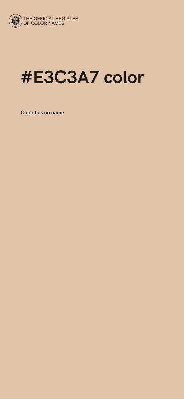 #E3C3A7 color image