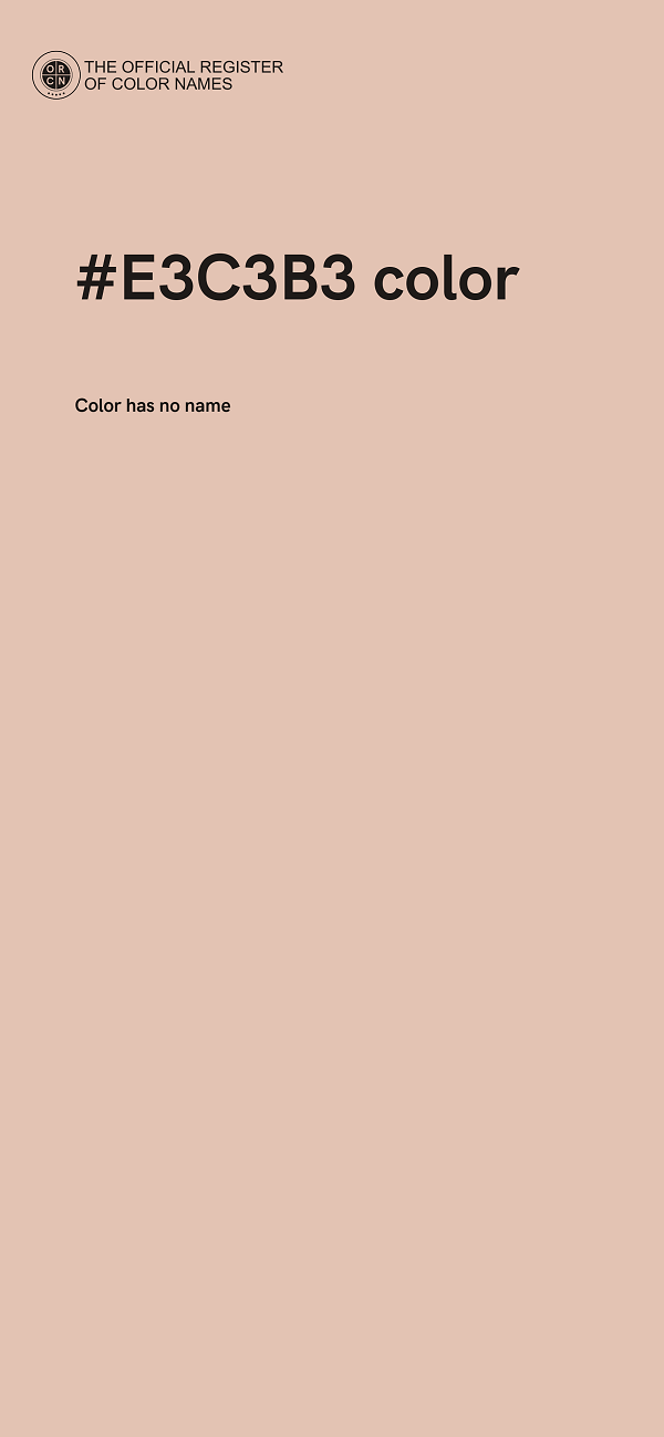 #E3C3B3 color image