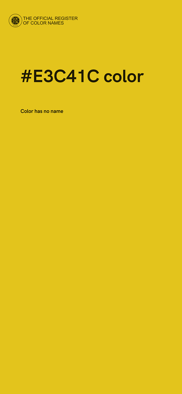 #E3C41C color image