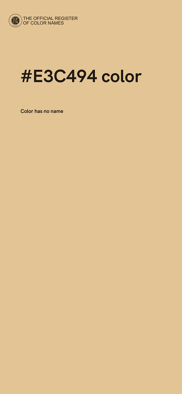 #E3C494 color image