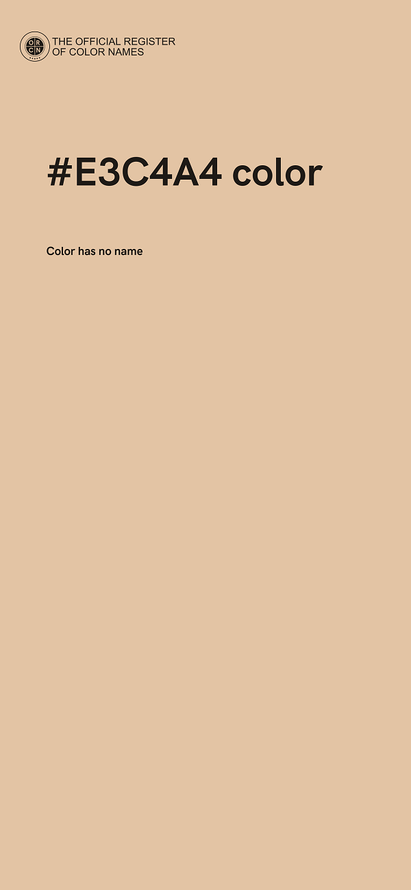 #E3C4A4 color image