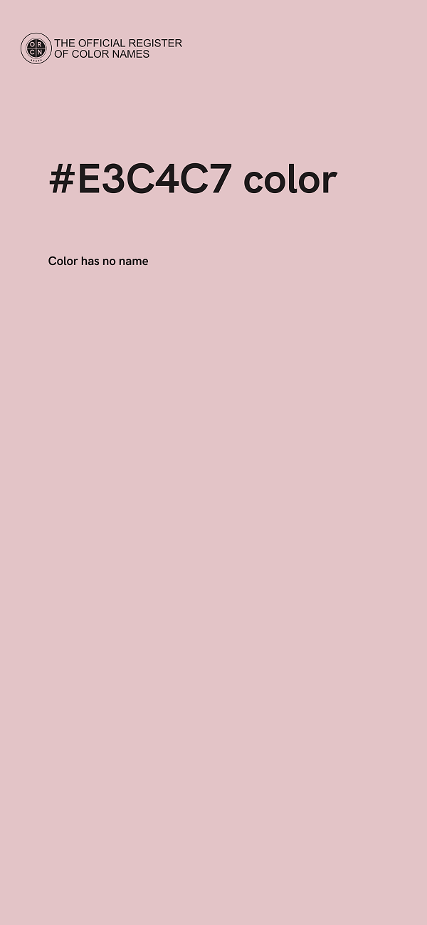 #E3C4C7 color image