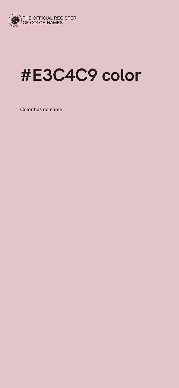 #E3C4C9 color image