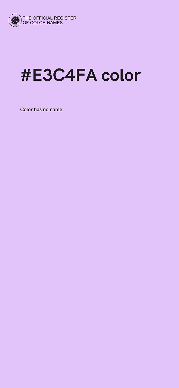 #E3C4FA color image