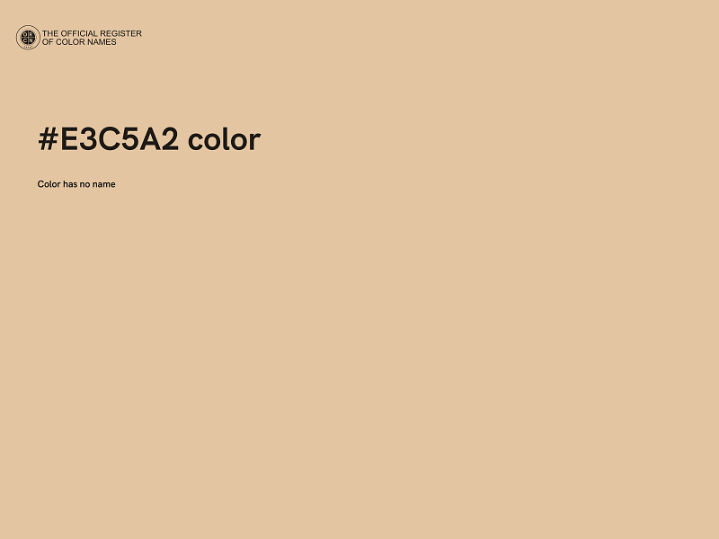 #E3C5A2 color image