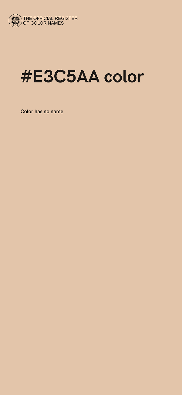 #E3C5AA color image