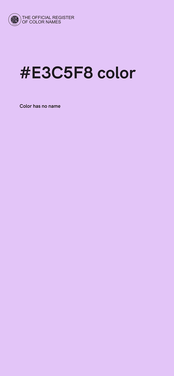 #E3C5F8 color image