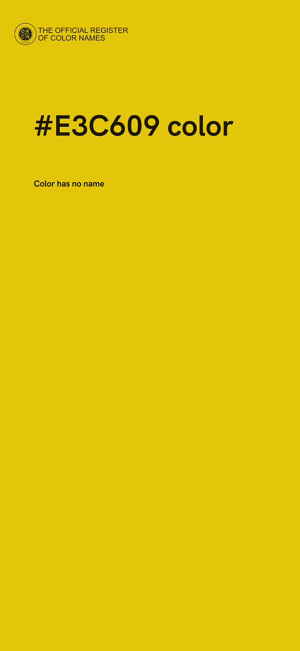 #E3C609 color image