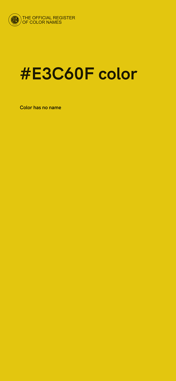 #E3C60F color image