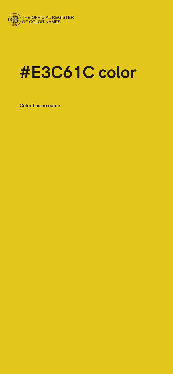 #E3C61C color image