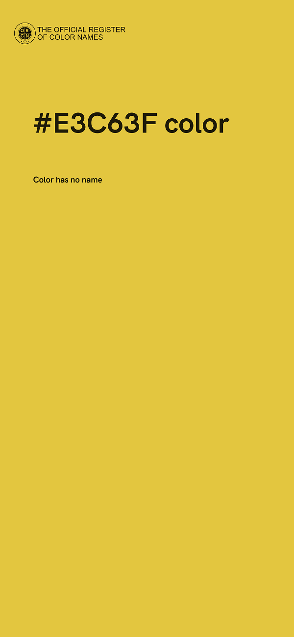#E3C63F color image