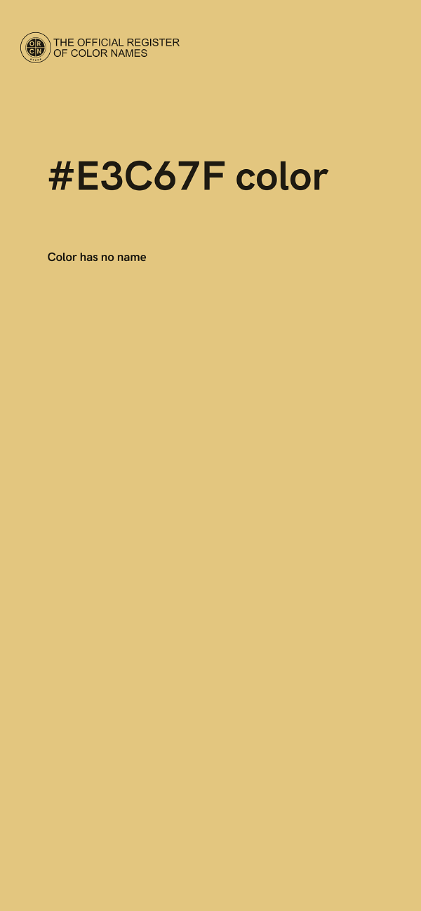 #E3C67F color image
