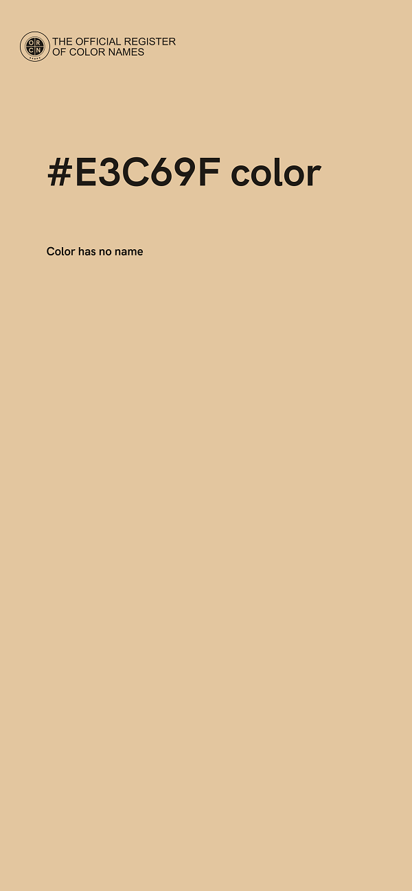 #E3C69F color image