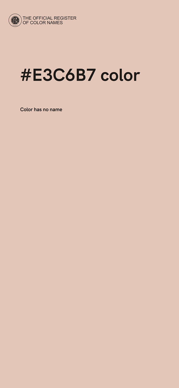 #E3C6B7 color image